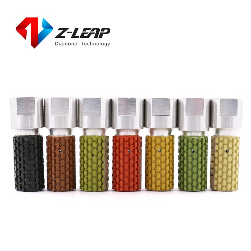 Z-LEAP 1 Inch Diamond Drum Wheels with 5/8"-11 Thread for Polishing Marble Granite Concrete Kitchen Sink Hole - Image 1